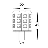 Havit Lighting LED Globes 5w G4 12v DC LED Bi Pin Globe Lights-For-You
